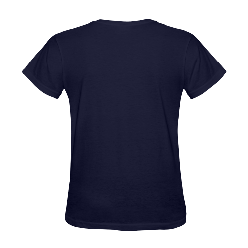 Valentine Mouse Royal Blue Sunny Women's T-shirt (Model T05)