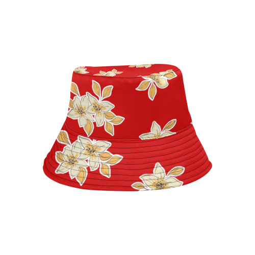 Red Faith All Over Print Bucket Hat for Men
