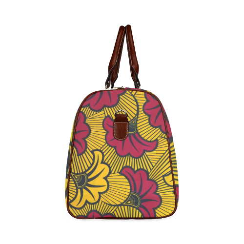 yellowandredflowerankara travel bag Waterproof Travel Bag/Small (Model 1639)