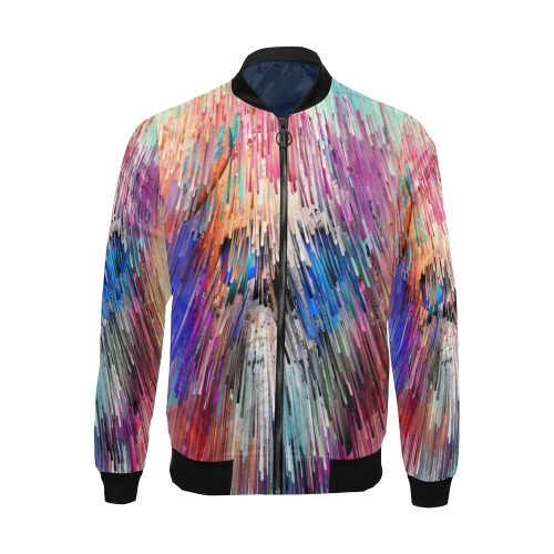 My Skull Popart by Nico Bielow All Over Print Bomber Jacket for Men (Model H19)