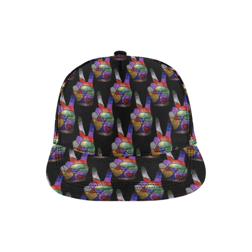 Glitter Peace by Nico Bielow All Over Print Snapback Hat D