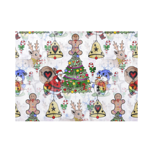 Christmas  Popart by Nico Bielow Placemat 14’’ x 19’’ (Six Pieces)
