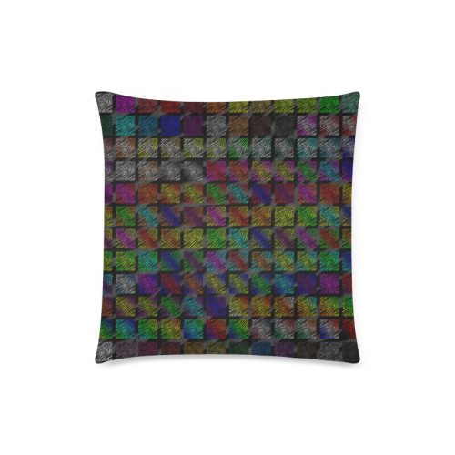Ripped SpaceTime Stripes Collection Custom Zippered Pillow Case 18"x18"(Twin Sides)