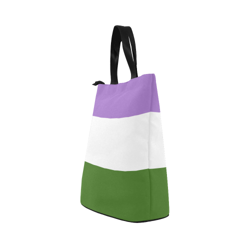 Genderqueer Flag Nylon Lunch Tote Bag (Model 1670)