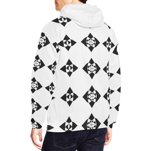 iconic All Over Print Hoodie for Men/Large Size (USA Size) (Model H13)