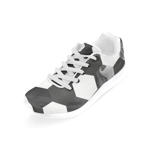 Shoes with blocks black white Women’s Running Shoes (Model 020)