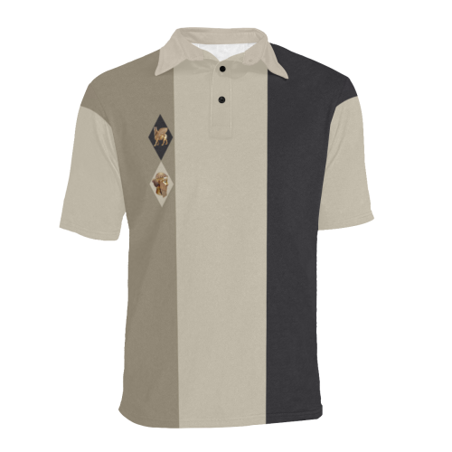 Casual Style Men's All Over Print Polo Shirt (Model T55)