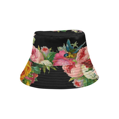 Vintage Roses All Over Print Bucket Hat