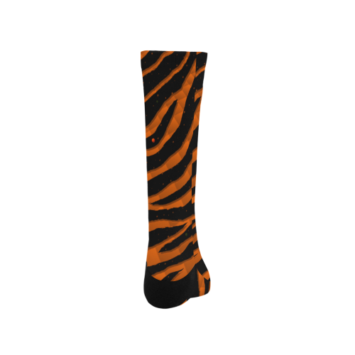 Ripped SpaceTime Stripes - Orange Men's Custom Socks