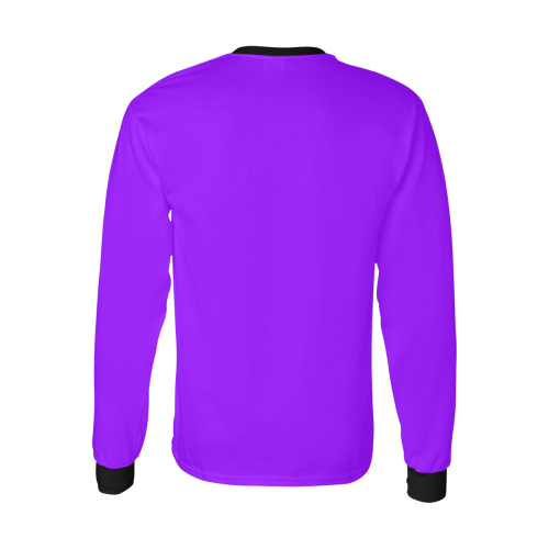 color electric violet Kids' All Over Print Long Sleeve T-shirt (Model T51)