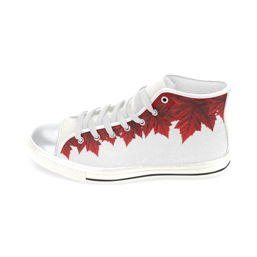 Canada Maple Leaf Shoes Canada High Top Sneakers High Top Canvas Shoes for Kid (Model 017)