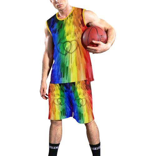 Gay Pride by Nico Bielow All Over Print Basketball Uniform