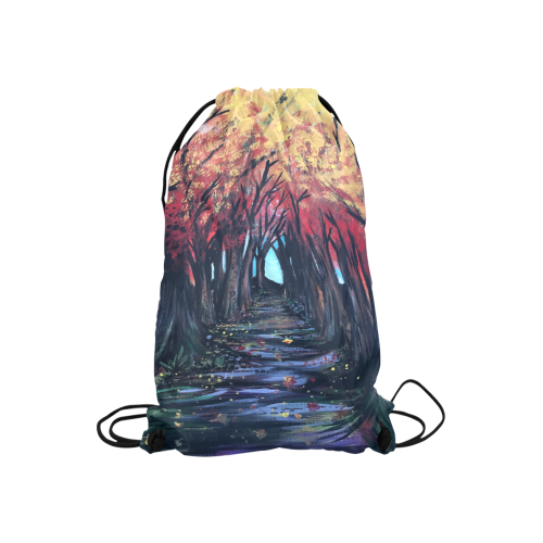 Autumn Day Small Drawstring Bag Model 1604 (Twin Sides) 11"(W) * 17.7"(H)