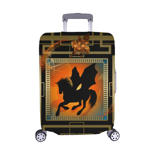 Unicorn silhouette Luggage Cover/Medium 22"-25"