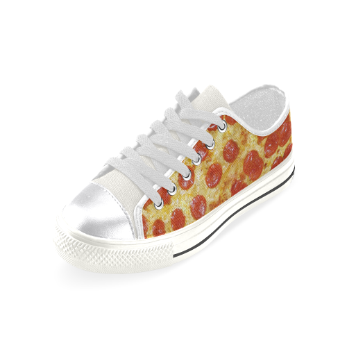 pizza Women's Classic Canvas Shoes (Model 018)