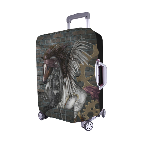 Steampunk, awesome steampunk horse with wings Luggage Cover/Medium 22"-25"