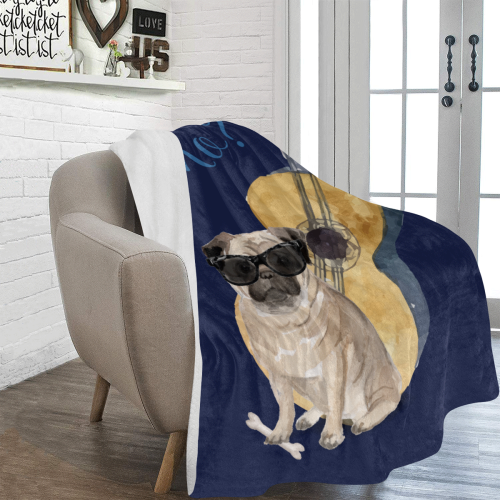 Doctor Pug Ultra-Soft Micro Fleece Blanket 60"x80"