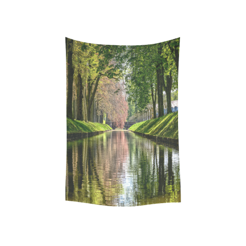 Canal Dreams Cotton Linen Wall Tapestry 40"x 60"