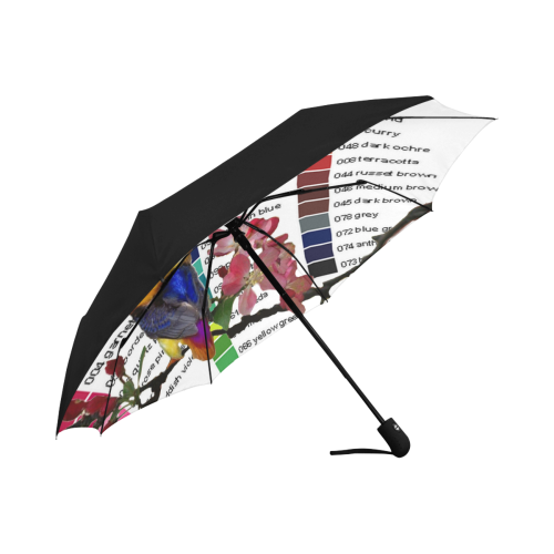 Colour Chart with a Kingfisher Anti-UV Auto-Foldable Umbrella (Underside Printing) (U06)