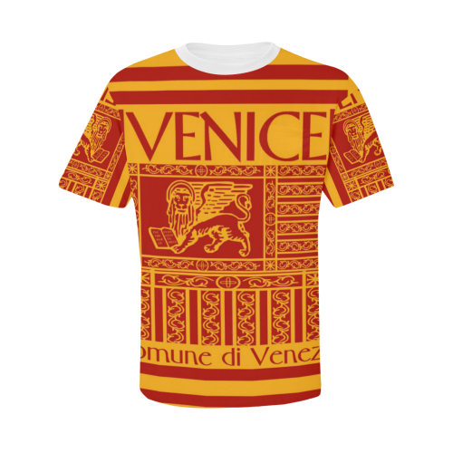 VENICE Men's All Over Print T-Shirt with Chest Pocket (Model T56)