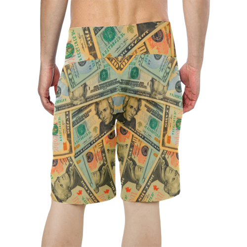 US DOLLARS 2 Men's All Over Print Board Shorts (Model L16)