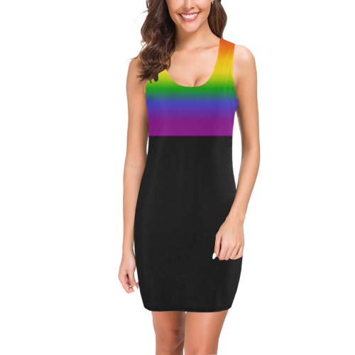 LGBTQ Rainbow Pride Medea Vest Dress (Model D06)