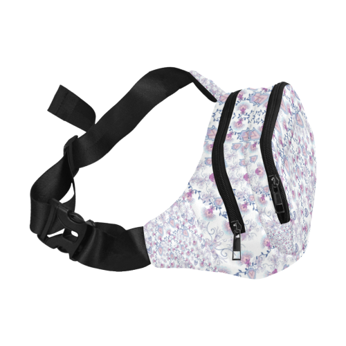 syrian flowers purple Fanny Pack/Small (Model 1677)