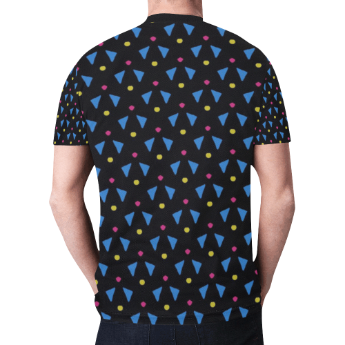Funny Doodle Pattern 2A by JamColors New All Over Print T-shirt for Men/Large Size (Model T45)