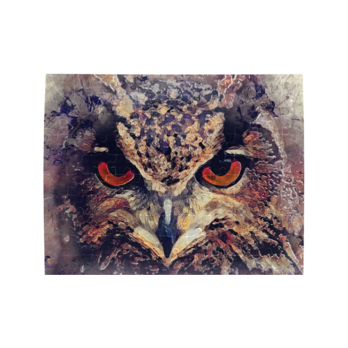 owl Rectangle Jigsaw Puzzle (Set of 110 Pieces)