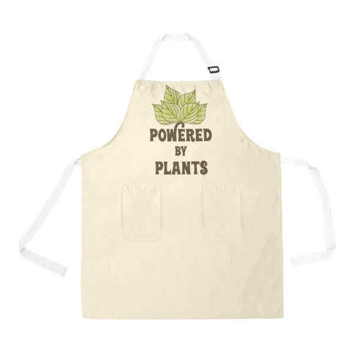 Powered by Plants (vegan) All Over Print Apron