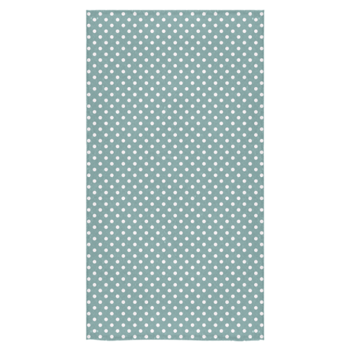 Silver blue polka dots Bath Towel 30"x56"