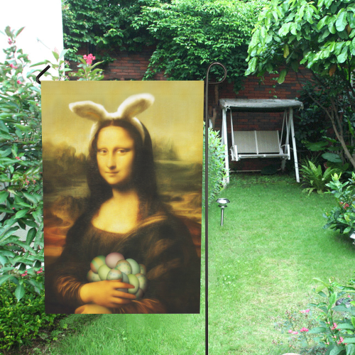 Mona Lisa Easter Garden Flag 28''x40'' （Without Flagpole）