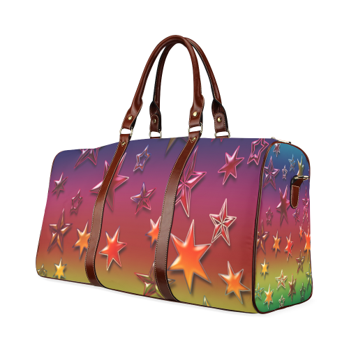 Rainbow Stars Waterproof Travel Bag/Small (Model 1639)