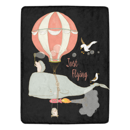 Just a flying Whale Ultra-Soft Micro Fleece Blanket 60"x80"