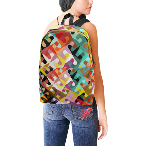 Colorful shapes Unisex Classic Backpack (Model 1673)