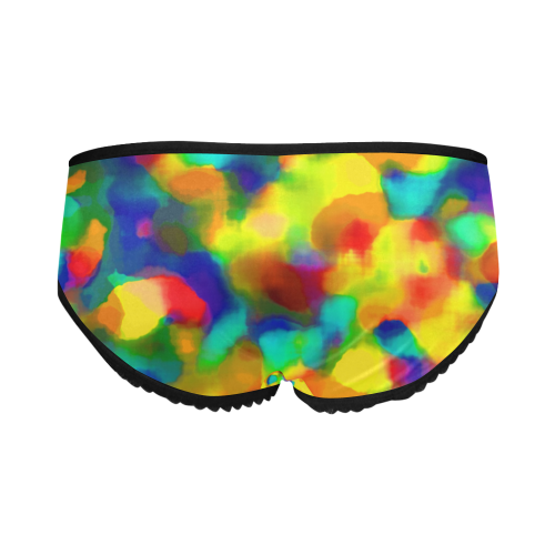 Colorful watercolors texture Women's All Over Print Classic Briefs (Model L13)