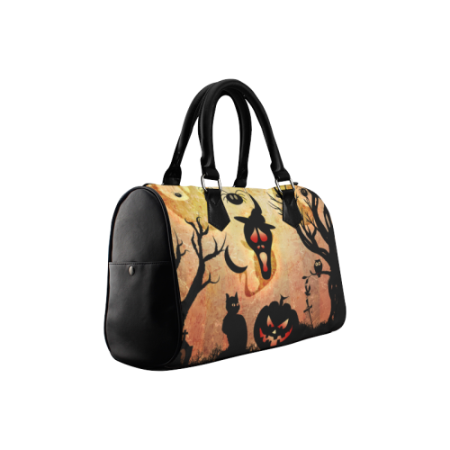 Funny halloween design Boston Handbag (Model 1621)