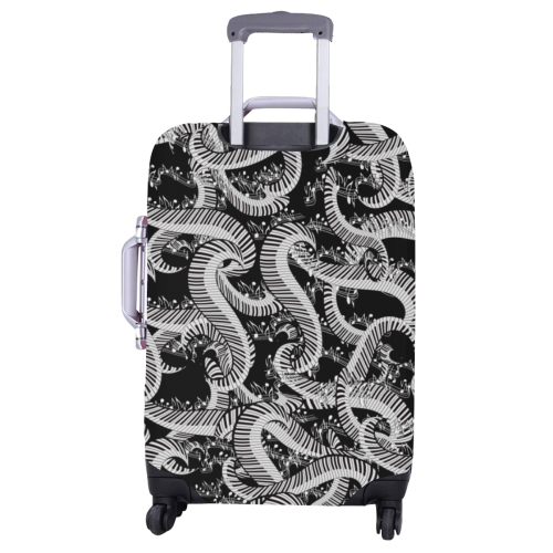 Juleez Music Luggage Cover Curvy Piano Luggage Cover/Large 26"-28"