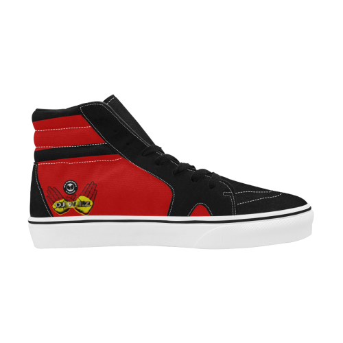 DJ W.I.Z WuShoe Red Men's High Top Skateboarding Shoes (Model E001-1)
