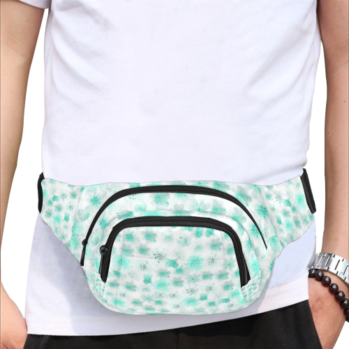 watercolor flowers 9 Fanny Pack/Small (Model 1677)