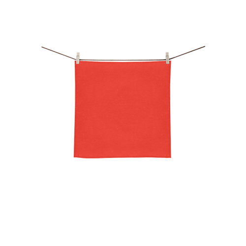 Pomegranate Solid Square Towel 13“x13”