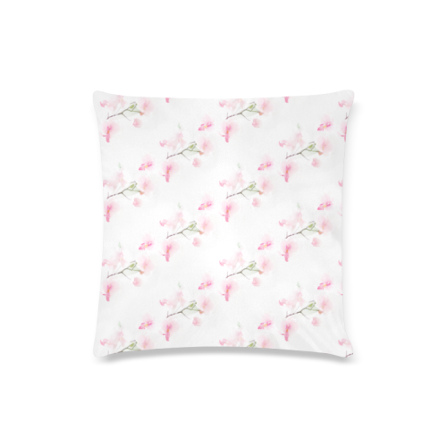 Pattern Orchidées Custom Zippered Pillow Case 16"x16"(Twin Sides)