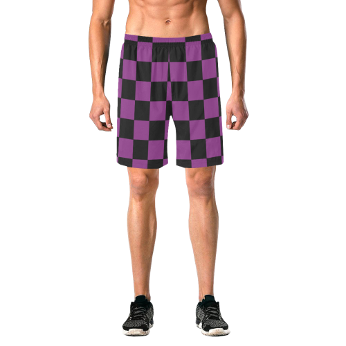 B+P Shorts Men's All Over Print Elastic Beach Shorts (Model L20)