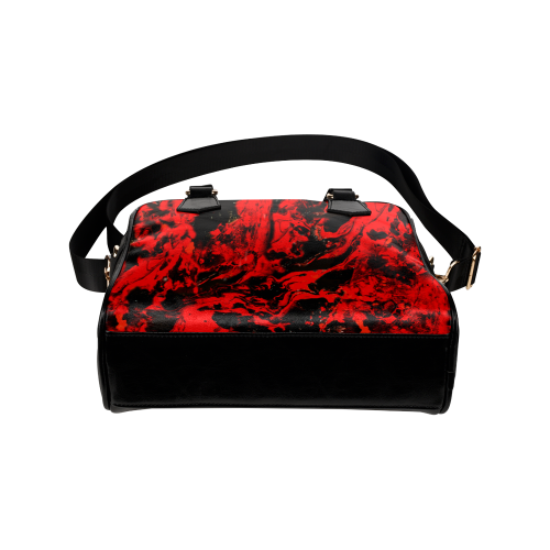Fluid Red Shoulder Handbag (Model 1634)