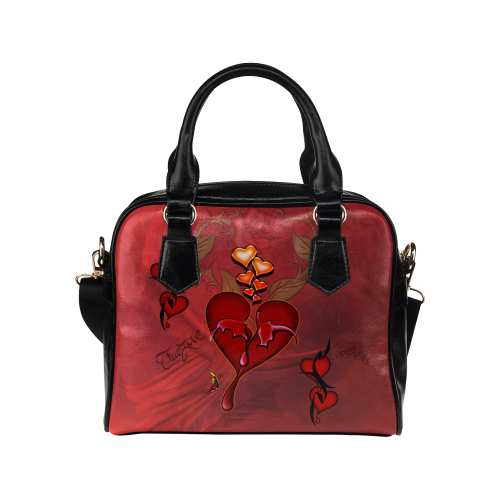 Wonderful hearts Shoulder Handbag (Model 1634)