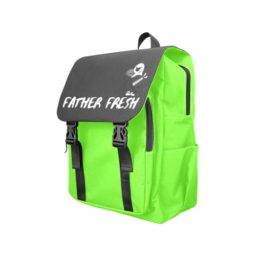 FATHER FRESH Neon Green Backpack Casual Shoulders Backpack (Model 1623)