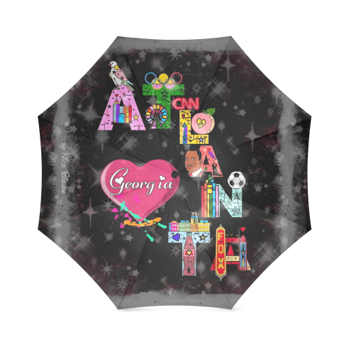 Atlanta Fun by Nico Bielow Foldable Umbrella (Model U01)