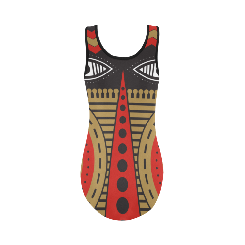 illuminati tribal Vest One Piece Swimsuit (Model S04)