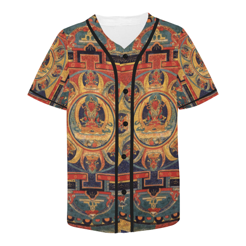 Protection, by Ivan Venerucci Italian Style All Over Print Baseball Jersey for Men (Model T50)