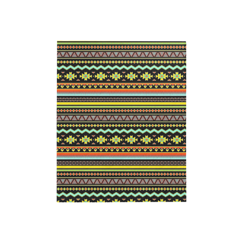 bright tribal Quilt 40"x50"